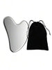 Stainless Steel Heart-Shaped Gua Tool For Facial Massage, Portable Muscle Relaxation Massage Board- Face Massage Tools - For Face Body Reduce Puffiness Guasha Tighten Skin Massage Guasha Beauty Tool For Body Eyes Neck Massager,Face Care